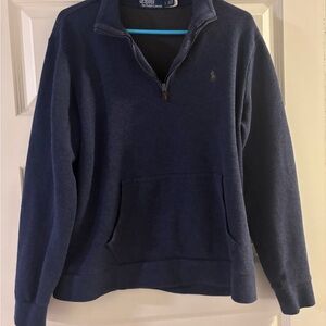 Ralph Lauren Men's Deep Blue Zip-Up Sweater